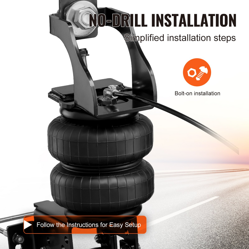 Kit de suspensión de bolsas de aire VEVOR carga de 5000 lb 5 a 100 PSI