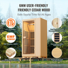Sauna de madera de infrarrojos para una sola persona 1140 W