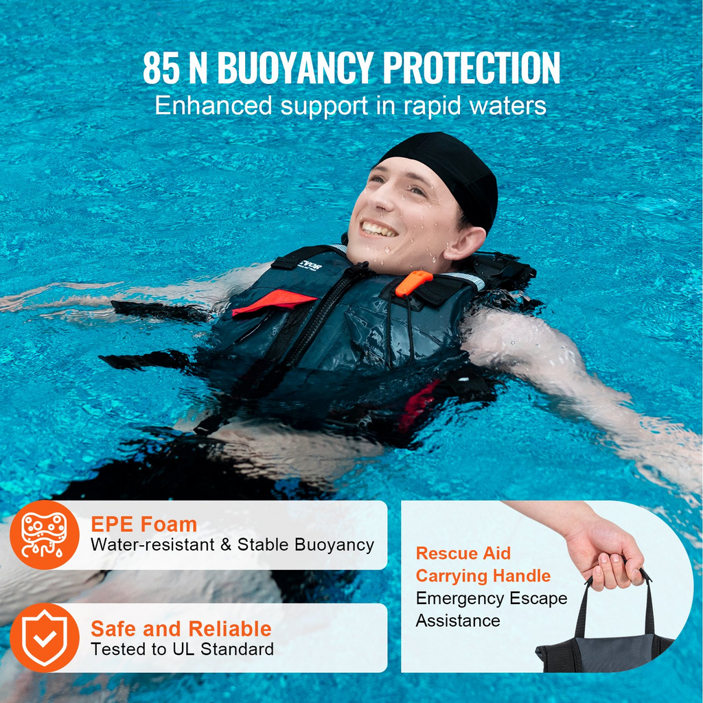 Chaleco salvavidas para deportes acuáticos VEVOR PFD 85N