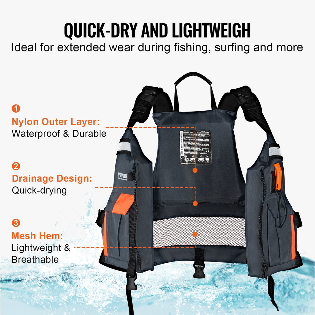 Chaleco salvavidas para deportes acuáticos VEVOR PFD 96N