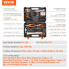 VEVOR Kit de herramientas de 132 piezas con estuche de almacenamiento