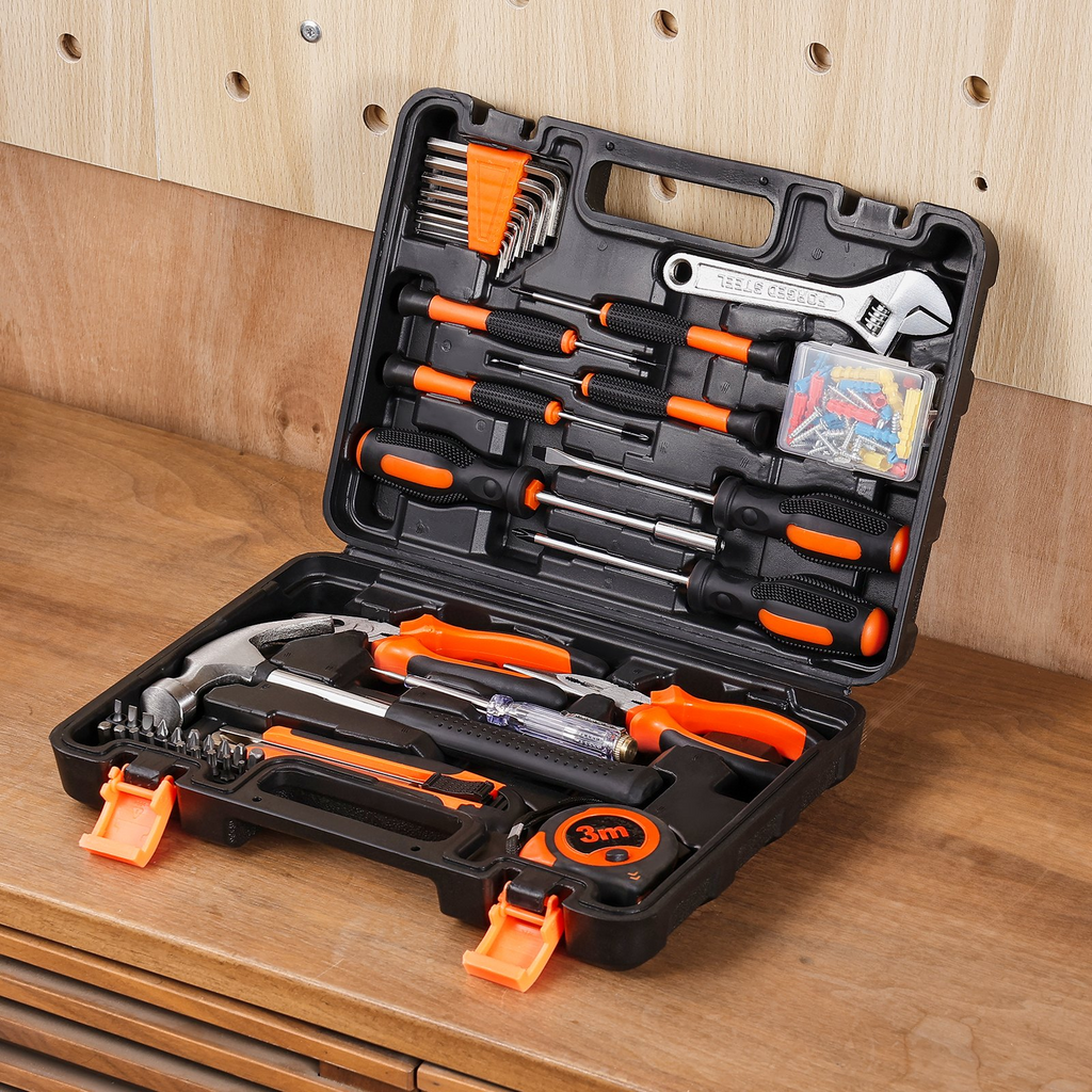VEVOR Kit de herramientas de 132 piezas con estuche de almacenamiento