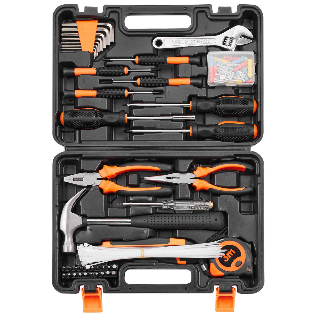 VEVOR Kit de herramientas de 132 piezas con estuche de almacenamiento