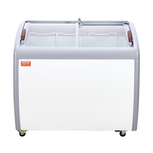 Vitrina comercial para helados VEVOR de 9,3 pies cúbicos 2 puertas