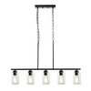 Lámpara colgante de 5 luces para cocina VEVOR 60 W ajustable para comedor E26