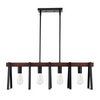Lámpara colgante de 4 luces para cocina VEVOR 60 W ajustable E26