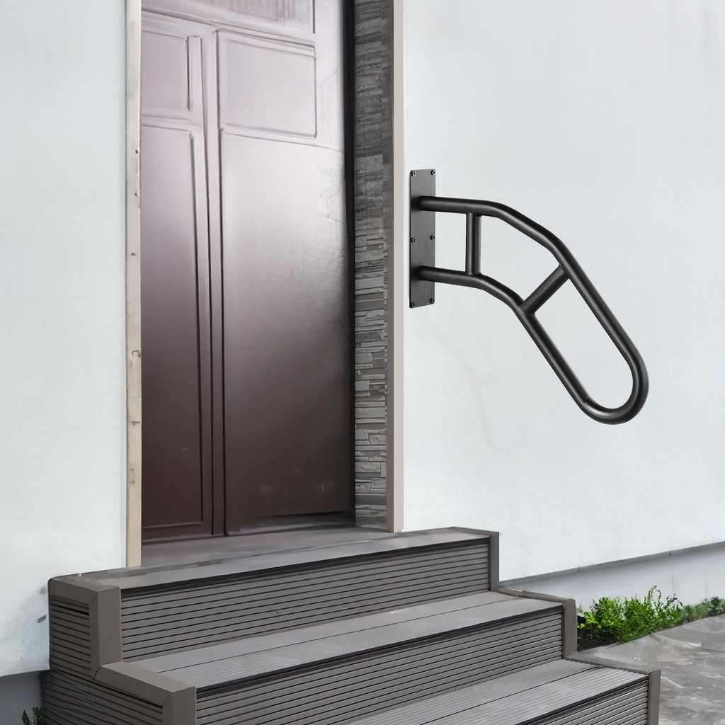 Pasamanos VEVOR para escaleras exteriores de seguridad de 32" para montaje en pared para 1-3 escalones