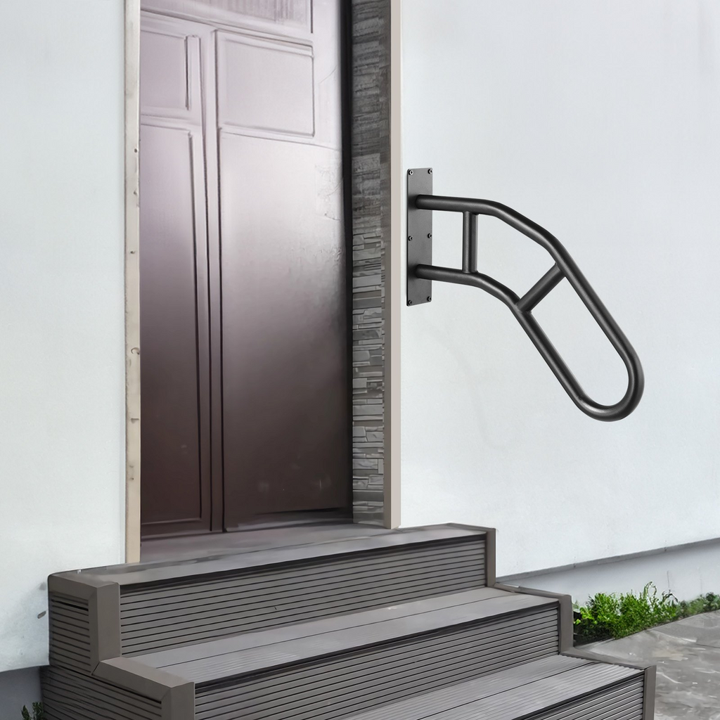 Pasamanos VEVOR para escaleras exteriores Pasamanos de seguridad de 29" para montaje en pared para 1-3 escalones