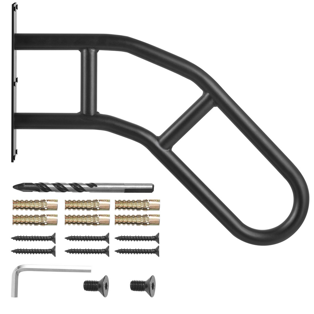 Pasamanos VEVOR para escaleras exteriores Pasamanos de seguridad de 29" para montaje en pared para 1-3 escalones