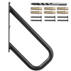 Pasamanos VEVOR para escaleras exteriores de 18,9" para montaje en pared para 1 o 2 escalones