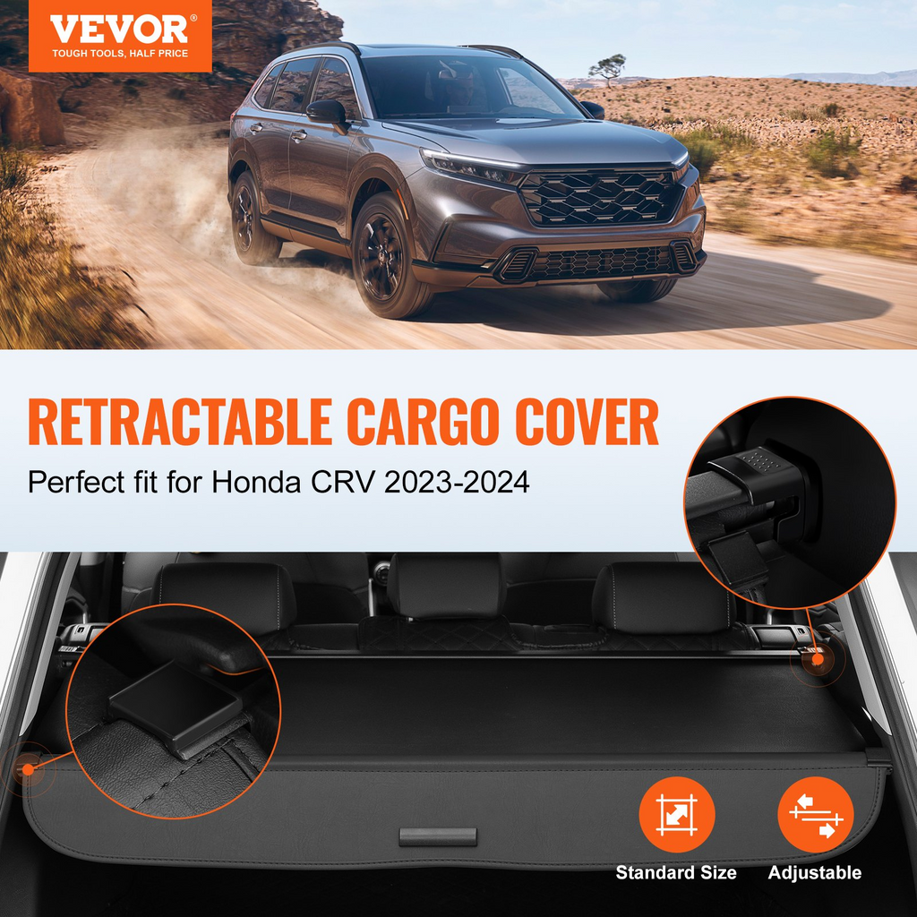 Cubierta de carga retráctil VEVOR para Honda CRV 2023-2024