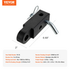 Receptor de enganche de remolque de 2" VEVOR de alta resistencia para recuperación de remolque de camiones y Jeep