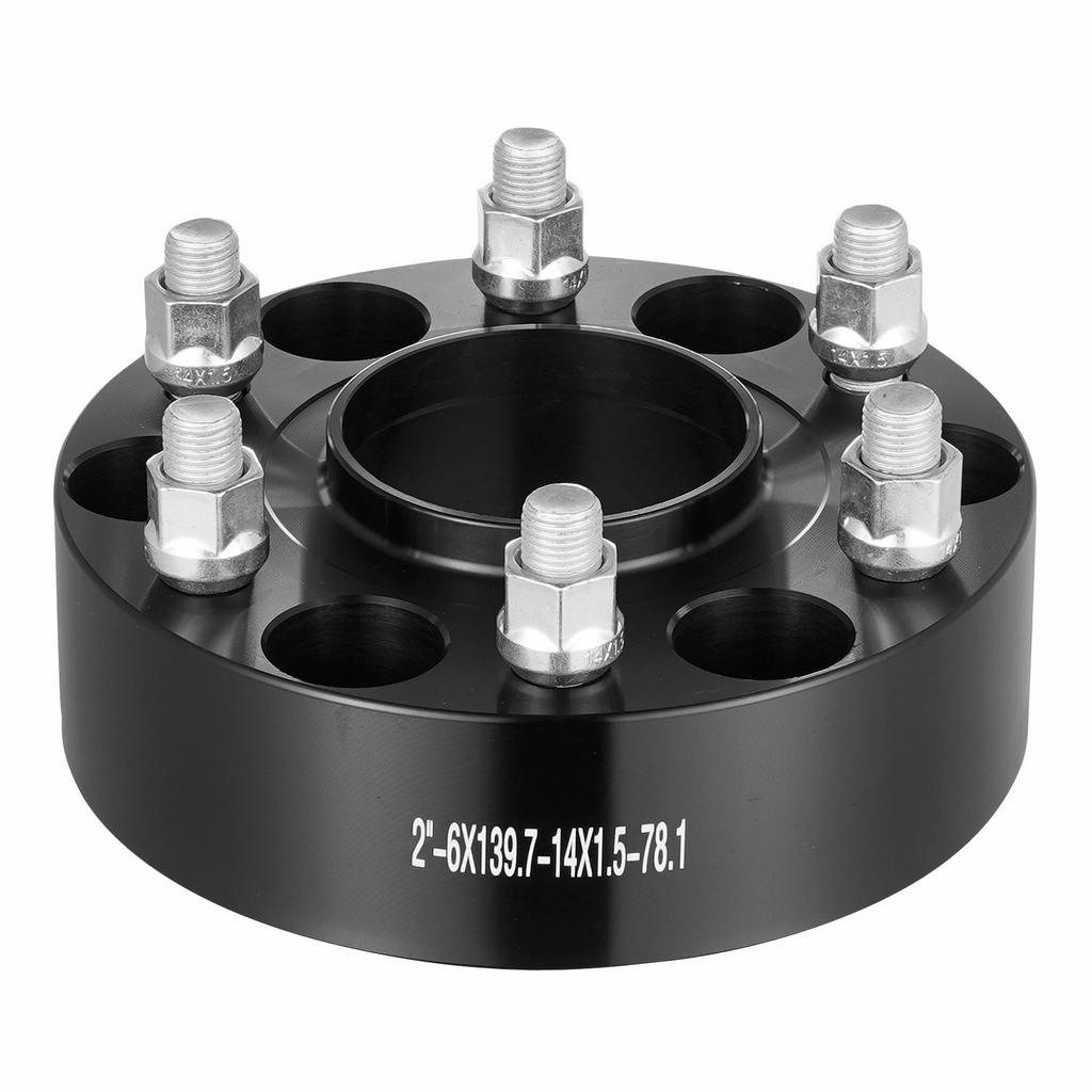 Espaciadores de rueda VEVOR de 2" 6" x 5,5" de 6 espárragos 4 piezas color negro
