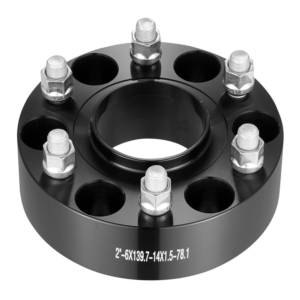 Espaciadores de rueda VEVOR de 2" 6" x 5,5" de 6 espárragos 4 piezas color negro