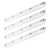 VEVOR 4 piezas de luz LED hermética de 4 pies 60 W/50 W/40 W seleccionable 5400/6400/7400 lm