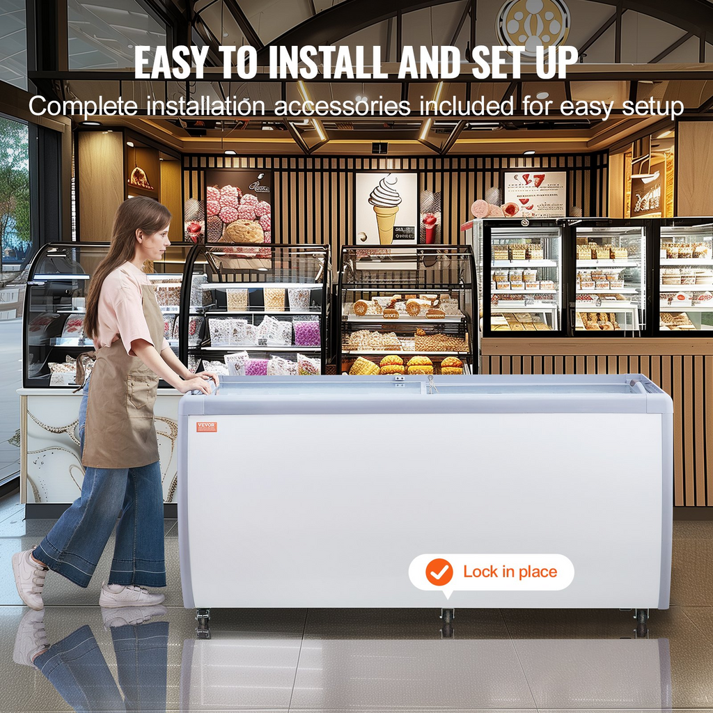 Vitrina comercial para helados VEVOR de 20 pies cúbicos