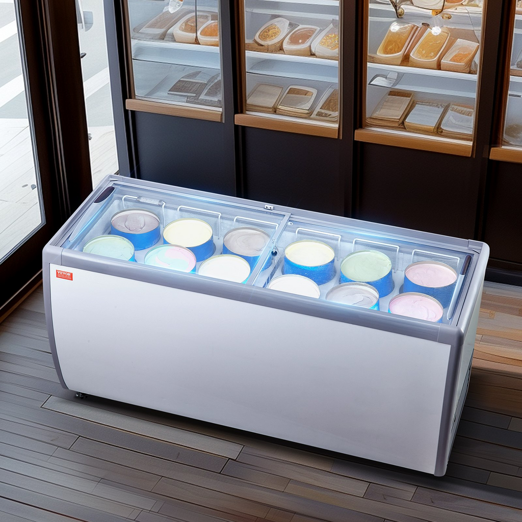 Vitrina comercial para helados VEVOR de 20 pies cúbicos