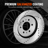 Kit de pastillas de freno delanteras y traseras ranuradas y perforadas VEVOR para Ford F-150 2012-2020