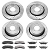 Kit de pastillas de freno delanteras y traseras ranuradas y perforadas VEVOR para Ford F-150 2012-2020