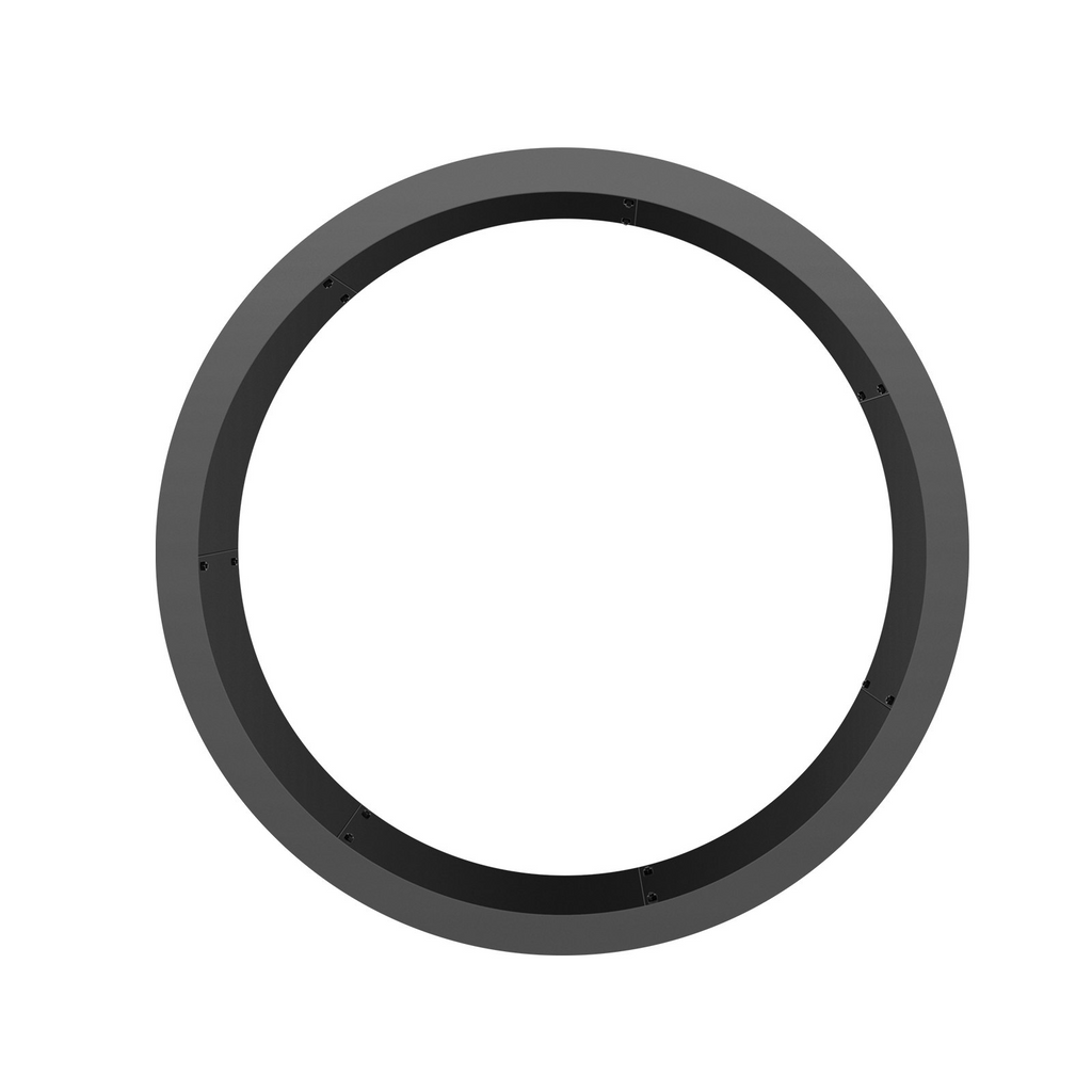 Anillo para fogata redondo de 40" de exterior y 36" de revestimiento interior de acero para fogatas caseras