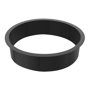 VEVOR Anillo para fogata redondo de 45 pulgadas con revestimiento exterior de acero Anillo para fogata DIY