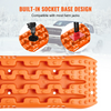 VEVOR 2 piezas de tablas de tracción con PP para barro nieve arena bolsa de almacenamiento corta naranja