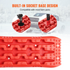 VEVOR 2 piezas de tablas de tracción con PP para barro nieve arena bolsa de almacenamiento corta roja