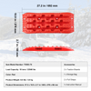 VEVOR 2 piezas de tablas de tracción con PP para barro nieve arena bolsa de almacenamiento corta roja