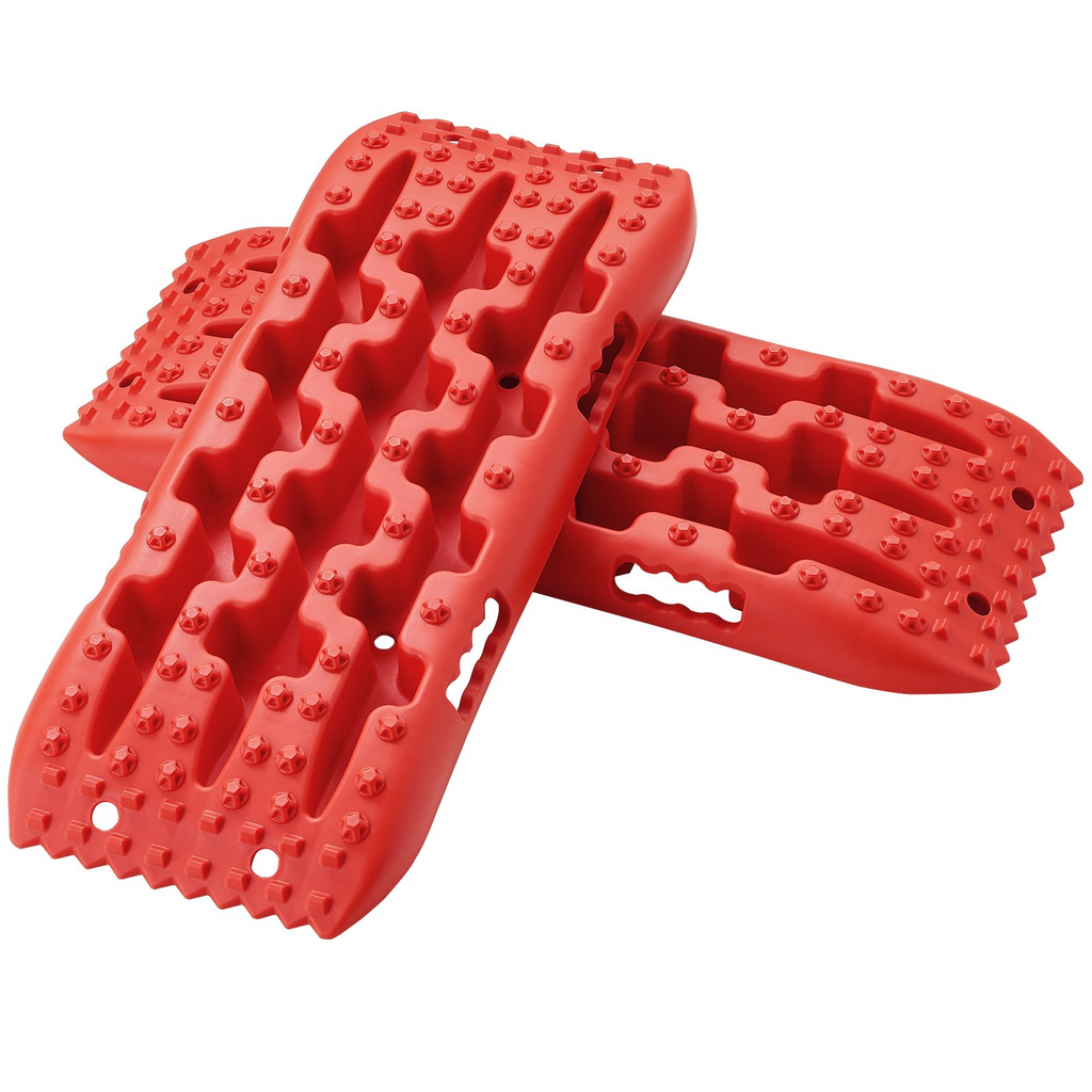 VEVOR 2 piezas de tablas de tracción con PP para barro nieve arena bolsa de almacenamiento corta roja