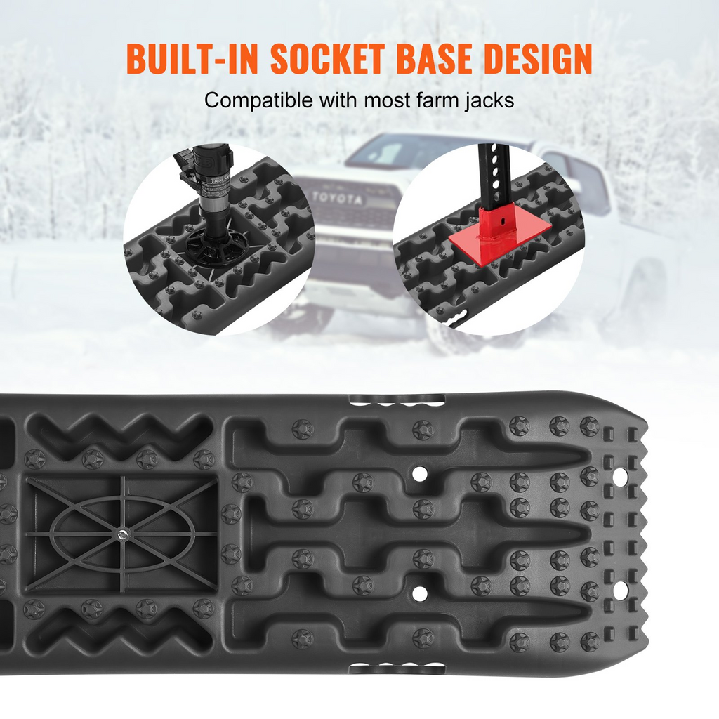 VEVOR 2 piezas de tablas de tracción con PP para barro nieve arena bolsa de almacenamiento larga negra