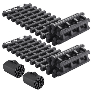 VEVOR 2 piezas de tablas de tracción con TPR para bolsas de almacenamiento de arena nieve y barro cortas color negro