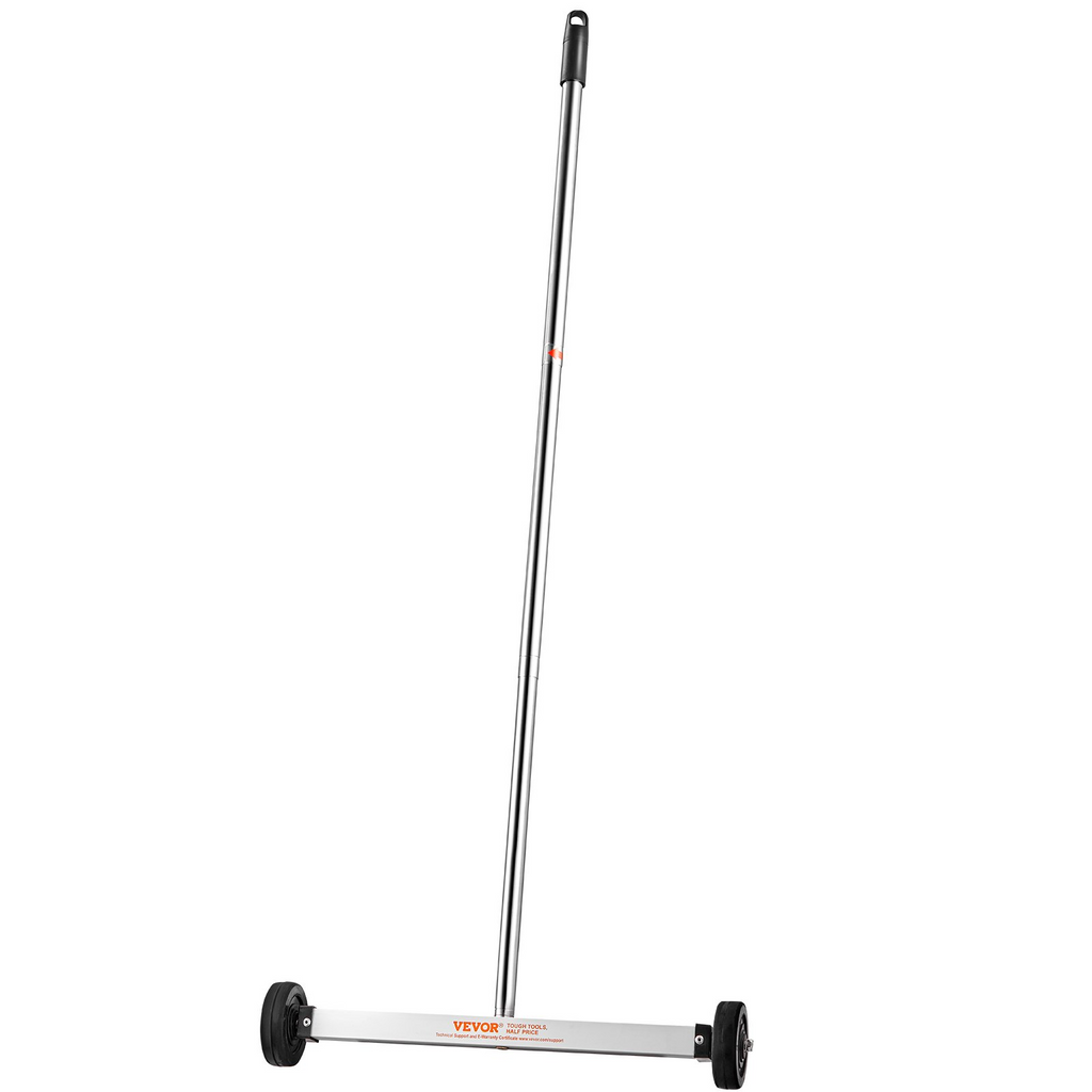 Barredora magnética VEVOR con ruedas 17 pulgadas mini capacidad de 10 libras mango ajustable