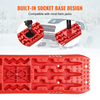 VEVOR 2 piezas de tablas de tracción con PP para barro nieve arena bolsa de almacenamiento larga roja