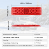 VEVOR 2 piezas de tablas de tracción con PP para barro nieve arena bolsa de almacenamiento larga roja