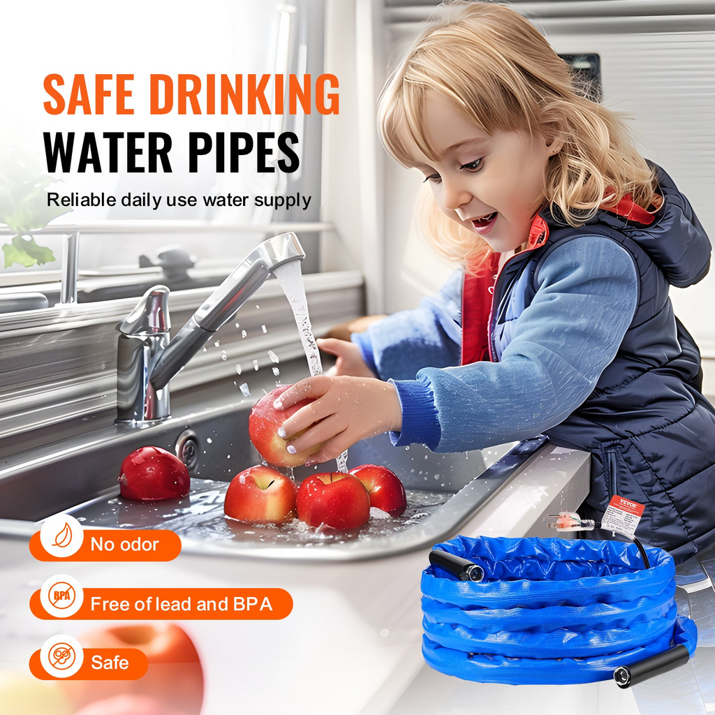 Manguera de agua caliente VEVOR de 30 pies para RV  con calefacción anticongelante de -45 ℉