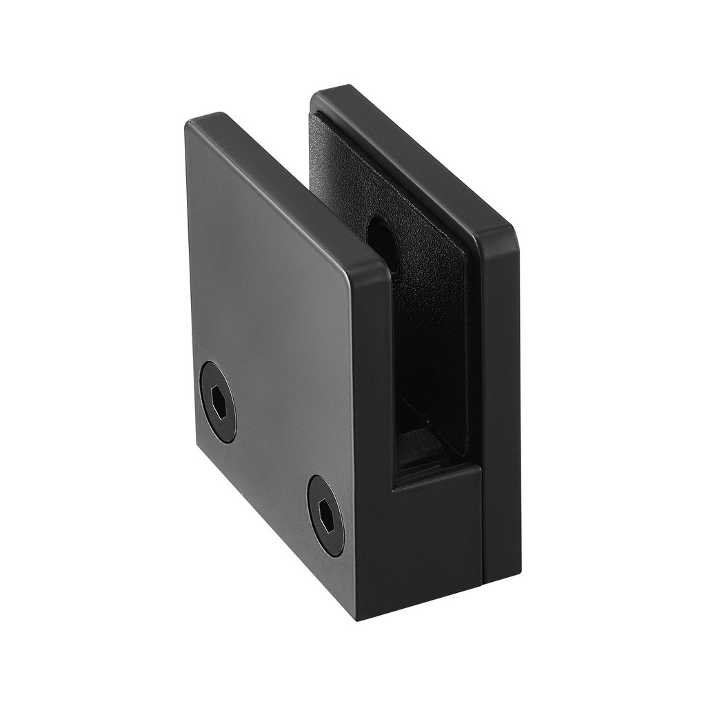 VEVOR Abrazadera de vidrio 40 piezas de soporte de barandilla de vidrio cuadrado para vidrio templado de 0,31 "-0,47"