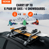 Portaesquís universal de techo para snowboard VEVOR de 31,7" para techo de coche con cerradura