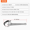 Llave de tubo recta de aluminio VEVOR de 18 pulgadas con ajuste automático de mordaza 60CRV