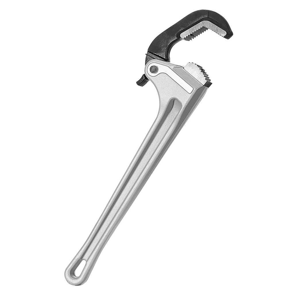 Llave de tubo recta de aluminio VEVOR de 18 pulgadas con ajuste automático de mordaza 60CRV