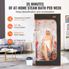 Tienda de sauna de vapor portátil VEVOR de tamaño completo 1600 W con silla