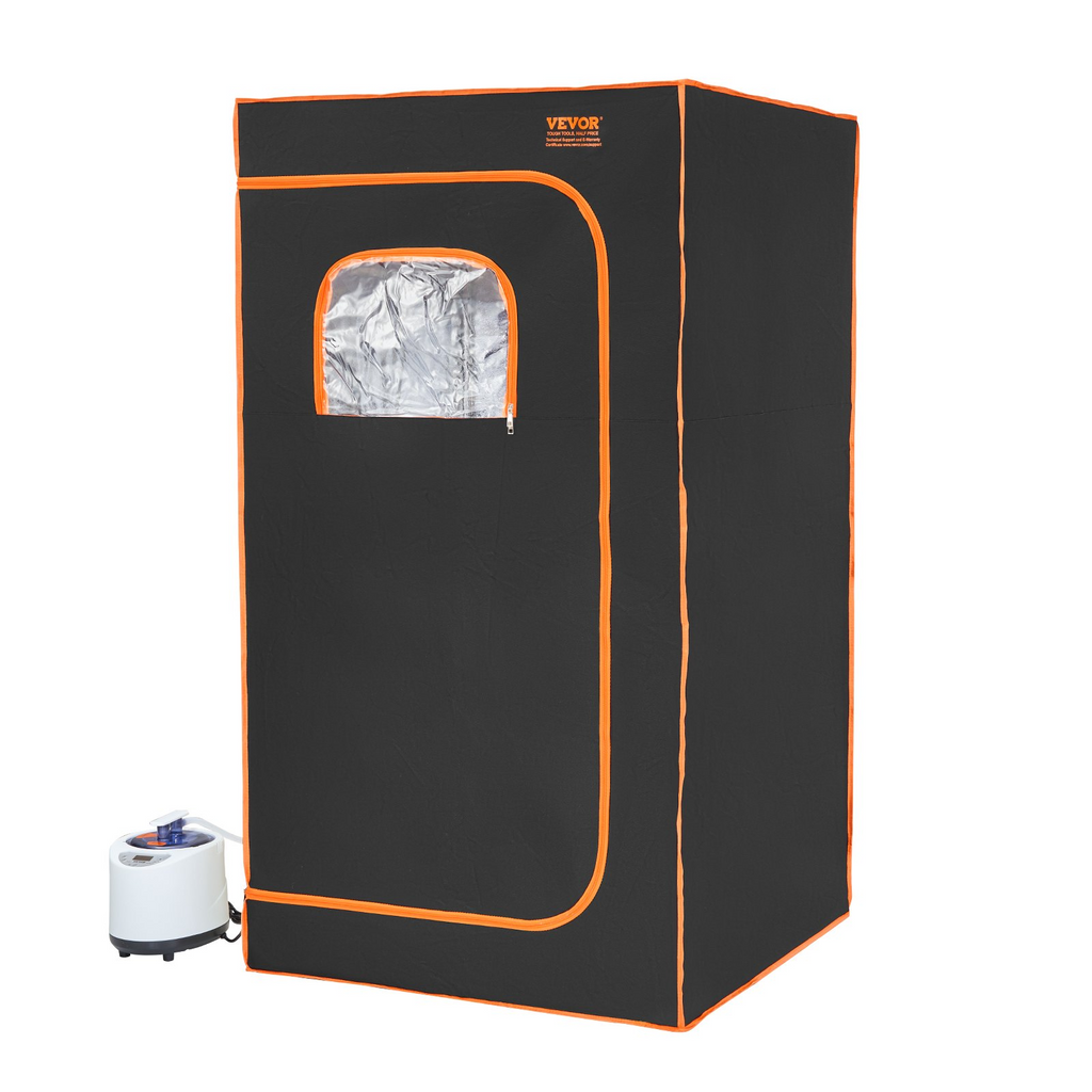 Tienda de sauna de vapor portátil VEVOR de tamaño completo de 1200 W con silla