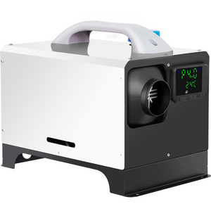 Calentador de aire diésel VEVOR 8 kW 12 V para camiones una salida con interruptor LCD negro y control remoto calentamiento rápido