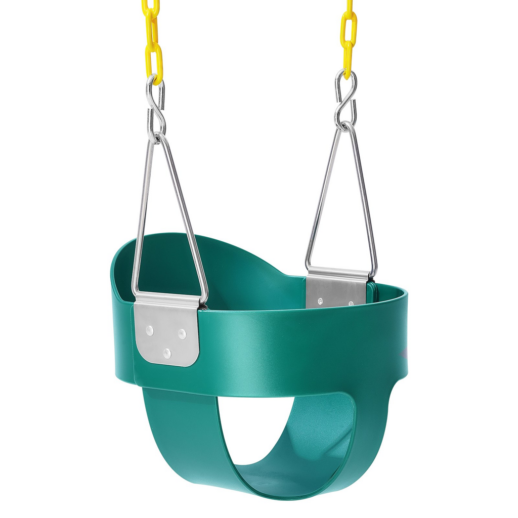 Asiento de columpio para niños pequeños VEVOR con respaldo alto y cubo completo de 150 lb