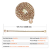 Cadena de remolque de amarre VEVOR G80 con dos ganchos 5/16" x 10,3' 4900 lb