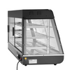 Vitrina para pizza con luz para mostrador con calentador de alimentos comercial de 3 niveles VEVOR