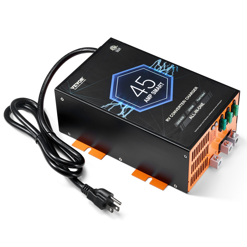 Convertidor de potencia para vehículos recreativos VEVOR de 45 amperios 110 V CA a 12 V CC cargador de batería