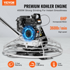 Paleta de cemento manual VEVOR de 38" y 6 HP a gasolina con cuchilla flotante