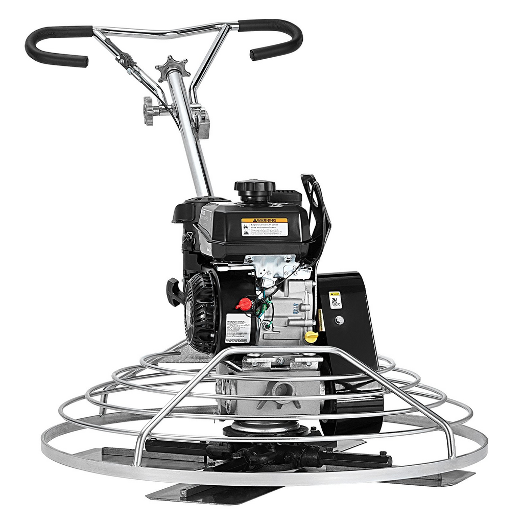 Paleta de cemento manual VEVOR de 38" y 6 HP a gasolina con cuchilla flotante