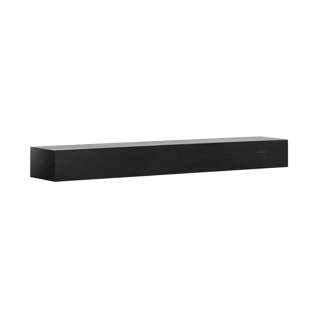 Repisa de chimenea flotante de madera VEVOR de 48" color espresso