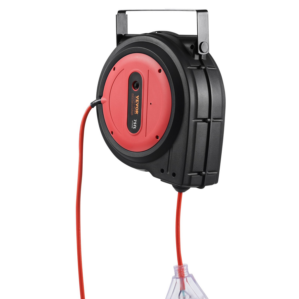 Cable de extensión retráctil para cable de alimentación de 75 pies 14 AWG/3C SJTOW